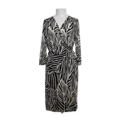 Wrap dress (Beige, Black) from Ilse Jacobsen Elastane, Polyester