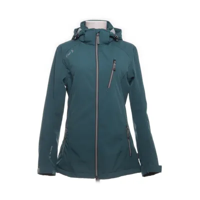 Softshell jacket (Petrol green) from First B Elastane, Polyester