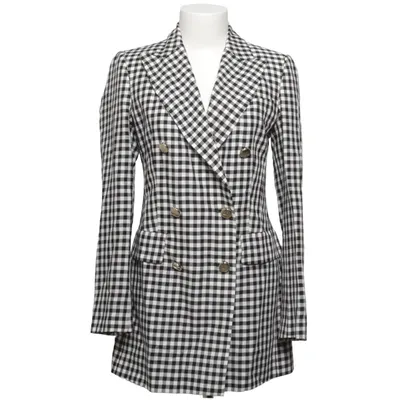 Blazer (Noir, Blanc) de Luisa Spagnoli Acétate, Coton, Lin, Soie, Viscose