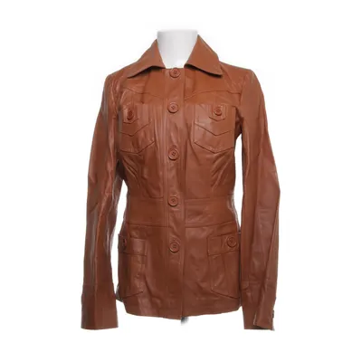 Læderblazer (Brun) fra Vero Moda Læder, Polyester