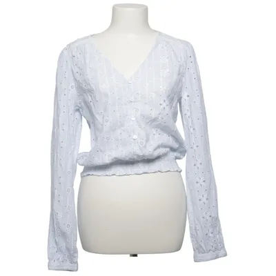 Bluse (Blå, Hvid) fra ONLY Blue Denim Økologisk bomuld