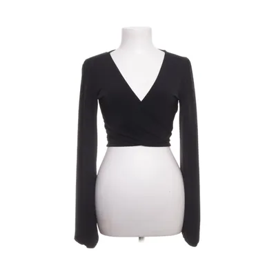 Crop top (Sort) fra NA-KD Elastan, Polyester