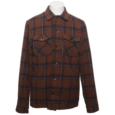 Överskjorta (Brun, Blå) från No Excess Akryl, Polyester, Ull