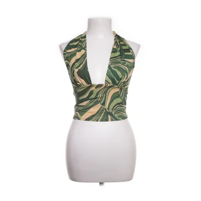 Halternecktopp (Grön, Flerfärgad) från Rosemunde Copenhagen Elastan, Polyester