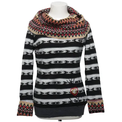 Tröja (Svart, Vit, Flerfärgad) från Desigual Polyester, Viskos, Ull
