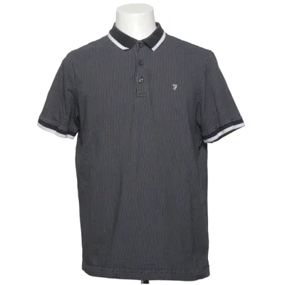 Polo shirt (Black, White) from Farah Organic cotton, Polyester