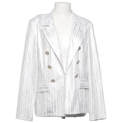 Blazer (Blanc, Argent) de Frank Lyman Élasthane, Polyester