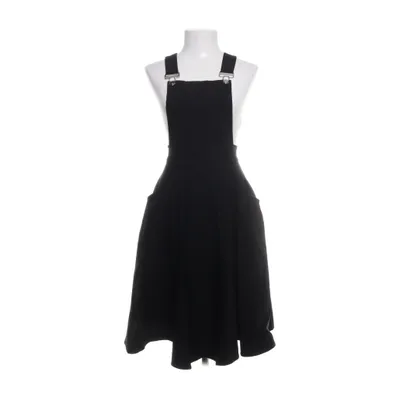 Dungaree skirt (Black) from Collectif Cotton, Elastane, Nylon
