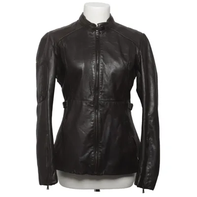 Veste en cuir (Marron) de Acne Jeans Coton, Polyester, Cuir