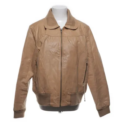 Läderjacka (Beige) från Milla Skinn