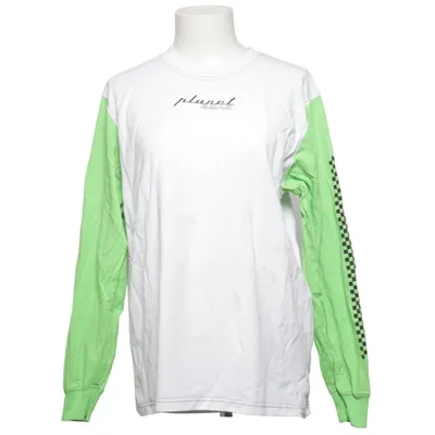 Langærmet t-shirt (Hvid, Grøn, Sort) fra Planet NUSA Økologisk bomuld