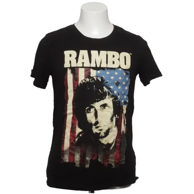 T-shirt (Zwart, Meerkleurig) van Rambo Katoen