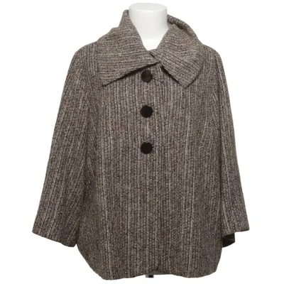 Jakke (Brun, Sort, Hvid) fra Laura di Sarpi Akryl, Polyester, Viscose, Uld