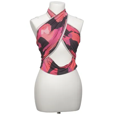Haut dos-nu (Wrap Neck Print Top) de NLY One Élasthane, Polyester