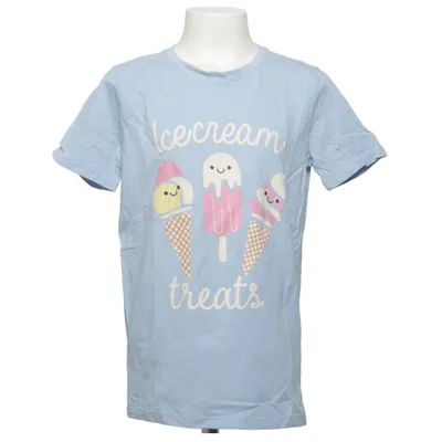 T-shirt (Blauw) van Amy & Lucy Katoen