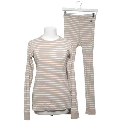 Pyjamas (Beige, Vit) från Polarn O. Pyret Ekologisk bomull