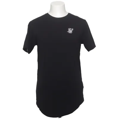 T-shirt (Black, White) from SikSilk Cotton, Elastane, Polyester