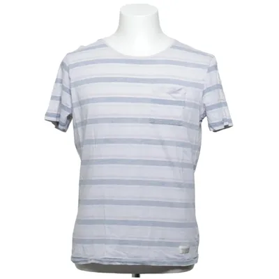 T-shirt (Blå, Hvid) fra Søndag & Sons Bomuld