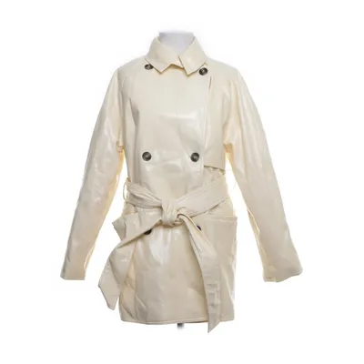 Trench coat (White) from Weekday Polyurethane, Polyester, Viscose