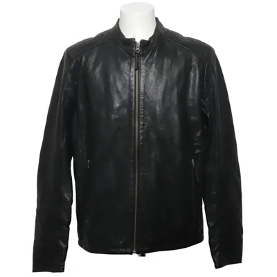 Leather jacket (Black) from Aleksander of Norway Leather, Polyester