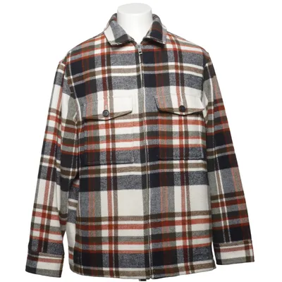 Skjortejakke (Blå, Flerfarvet) fra H&M Man Polyamid, Polyester, Uld