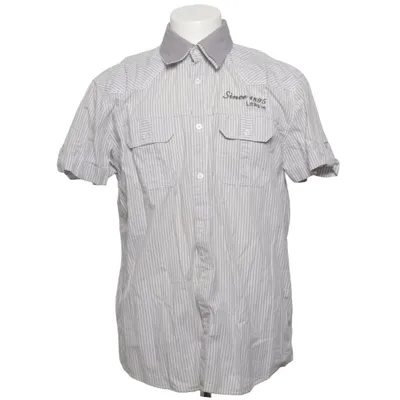 Chemise à manches courtes (Gris, Blanc) de Jinglers Coton