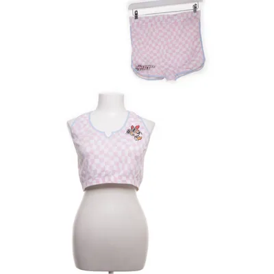 Pyjamas (Rosa, Vit) från Primark Cares Elastan, Nylon