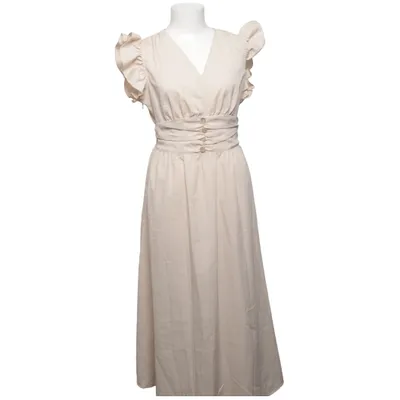 Långklänning (Beige) Elastan, Polyester