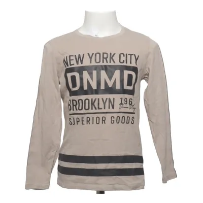 Langærmet t-shirt (Beige, Sort) fra D.M.D by Denim Day Bomuld