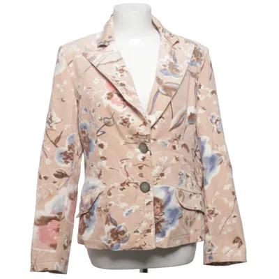 Blazer (Beige, Multicolored) from Angelo Marani Cotton, Elastane