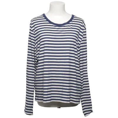 T-shirt à manches longues (Bleu, Blanc) de Monki Coton, Modal