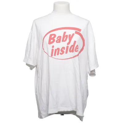 T-shirt (Wit, Rood) van Hanes Katoen
