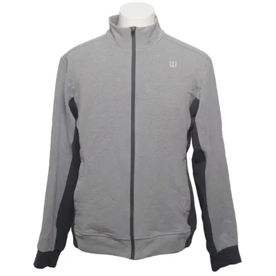 Veste de sport (Gris, Noir) de Wilson Coton, Élasthane, Polyester
