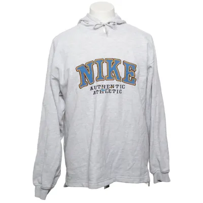 Hoodie (Nike · hoodie · vintage · Y2K · grey · sportswear · streetwear · casual · oversized · athleisure · minimal · everyday basics · comfy · laid back · unisex · logo · classic · effortless) from Nike Cotton, Polyester