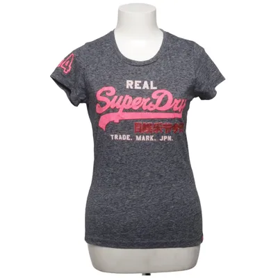 T-shirt (Grijs, Roze) van Superdry Katoen, Polyester, Viscose