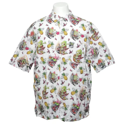 Kortärmad skjorta (Vit, Flerfärgad) från H&M Bomull