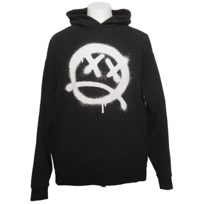 Huvtröja (Svart) från Gildan Bomull, Polyester