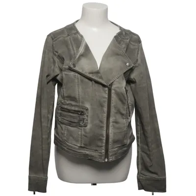Bikerjacke (Grün) von Honey B Blue Baumwolle, Elasthan