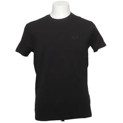 T-shirt (Zwart) van Briatore Katoen, Elastaan