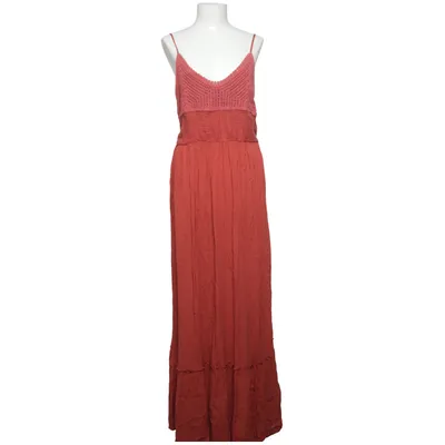 Maxi dress (Red) from Camaïeu Cotton, Polyamide, Viscose