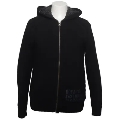 Sweat à capuche (Noir) de Jack & Jones Vintage Denim Fausse fourrure, Polyamide, Polyester, Laine