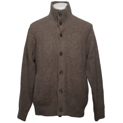 Kofta (Brun) från Uniqlo Akryl, Bomull, Elastan, Polyamid, Ull