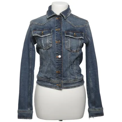 Veste en jean (Bleu) de Zara Denim Coton, Élasthane