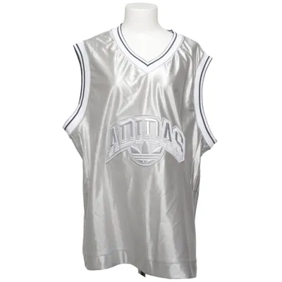 Basketbalshirt (Zilver) van Adidas Originals Gerecycled polyester
