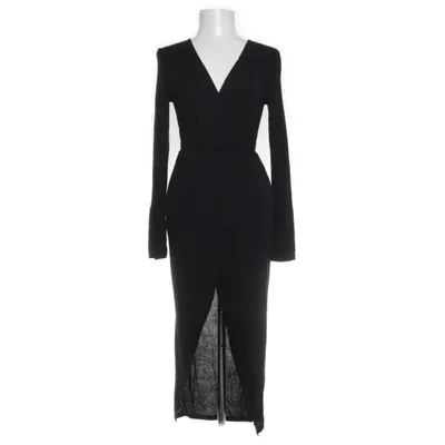 Maxi jurk (Zwart) van Voyelles Elastaan, Viscose