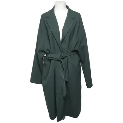 Frakke (Grøn) fra Lindex Elastan, Polyester, Viscose