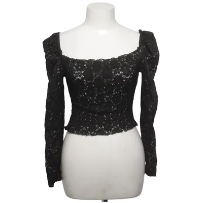 Crop top (Black) from Voyelles Elastane, Polyester