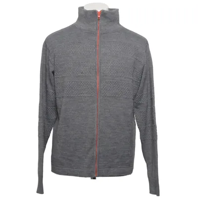 Cardigan (Gray) from Vannucci Acrylic, Wool