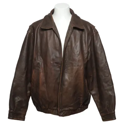 Veste en cuir (Marron) de Meridian Cuir, Polyester