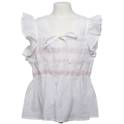 Top (White, Pink) from Ryvls Cotton